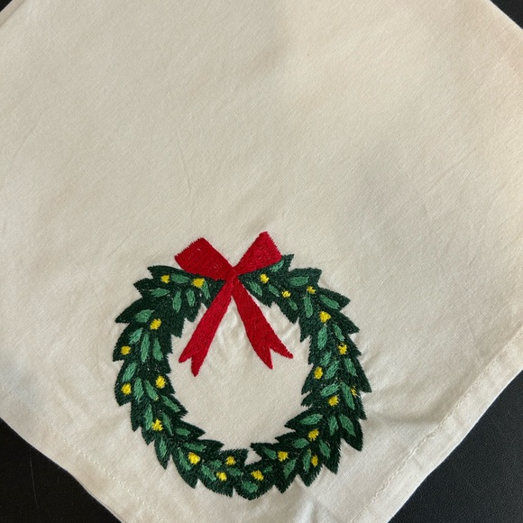 Festive Embroidered Holiday Napkins - Picture 8 of 8